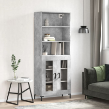 vidaXL betonszürke szerelt fa magasszekrény 69,5 x 34 x 180 cm bútor