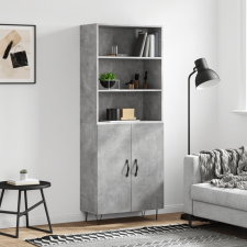 vidaXL betonszürke szerelt fa magasszekrény 69,5 x 34 x 180 cm bútor