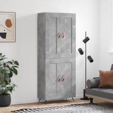vidaXL betonszürke szerelt fa magasszekrény 69,5 x 34 x 180 cm bútor