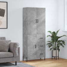 vidaXL betonszürke szerelt fa magasszekrény 69,5 x 34 x 180 cm bútor
