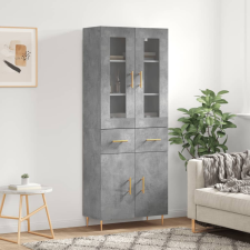 vidaXL betonszürke szerelt fa magasszekrény 69,5 x 34 x 180 cm bútor