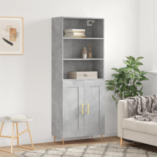 vidaXL betonszürke szerelt fa magasszekrény 69,5 x 34 x 180 cm bútor