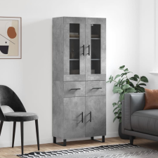 vidaXL betonszürke szerelt fa magasszekrény 69,5 x 34 x 180 cm bútor