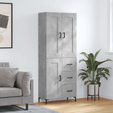 vidaXL betonszürke szerelt fa magasszekrény 69,5 x 34 x 180 cm bútor