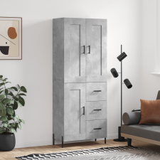 vidaXL betonszürke szerelt fa magasszekrény 69,5 x 34 x 180 cm bútor