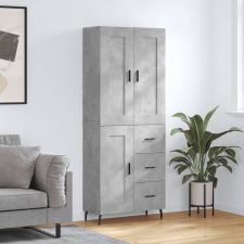 vidaXL betonszürke szerelt fa magasszekrény 69,5 x 34 x 180 cm bútor