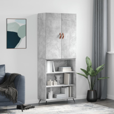 vidaXL betonszürke szerelt fa magasszekrény 69,5 x 34 x 180 cm bútor
