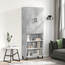 vidaXL betonszürke szerelt fa magasszekrény 69,5 x 34 x 180 cm bútor