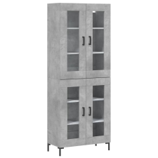 vidaXL betonszürke szerelt fa magasszekrény 69,5 x 34 x 180 cm (3198277) bútor