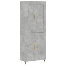 vidaXL betonszürke szerelt fa magasszekrény 69,5 x 34 x 180 cm (3199541) bútor
