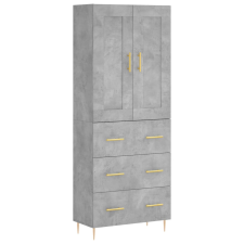 vidaXL betonszürke szerelt fa magasszekrény 69,5 x 34 x 180 cm (3199741) bútor