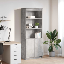 vidaXL Betonszürke szerelt fa magasszekrény 70 x 35 x 180 bútor