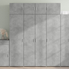 vidaXL betonszürke szerelt fa magasszekrény 80 x 42,5 x 185 cm bútor