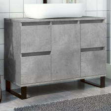 vidaXL betonszürke szerelt fa mosdószekrény 80 x 33 x 60 cm fürdőszoba bútor