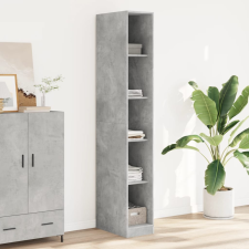vidaXL betonszürke szerelt fa ruhásszekrény 30 x 50 x 200 cm bútor