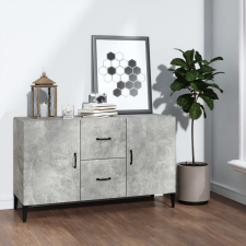 vidaXL betonszürke szerelt fa tálalószekrény 100 x 36 x 60 cm bútor