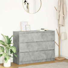vidaXL Betonszürke szerelt fa tálalószekrény 100x35x76 cm bútor