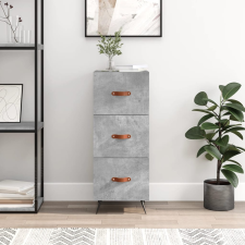 vidaXL betonszürke szerelt fa tálalószekrény 34,5 x 34 x 90 cm bútor