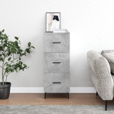 vidaXL betonszürke szerelt fa tálalószekrény 34,5 x 34 x 90 cm bútor