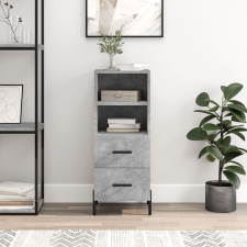 vidaXL betonszürke szerelt fa tálalószekrény 34,5 x 34 x 90 cm bútor