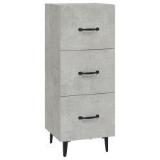 vidaXL betonszürke szerelt fa tálalószekrény 34,5 x 34 x 90 cm (812352) bútor