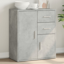 vidaXL betonszürke szerelt fa tálalószekrény 60 x 31 x 70 cm bútor