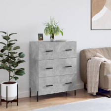 vidaXL betonszürke szerelt fa tálalószekrény 69,5 x 34 x 90 cm bútor