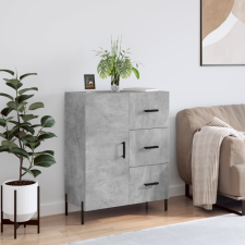 vidaXL betonszürke szerelt fa tálalószekrény 69,5 x 34 x 90 cm bútor