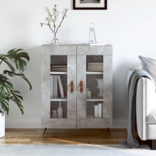 vidaXL betonszürke szerelt fa tálalószekrény 69,5 x 34 x 90 cm bútor