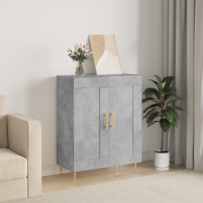 vidaXL betonszürke szerelt fa tálalószekrény 69,5 x 34 x 90 cm bútor