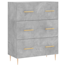 vidaXL betonszürke szerelt fa tálalószekrény 69,5 x 34 x 90 cm (827840) bútor