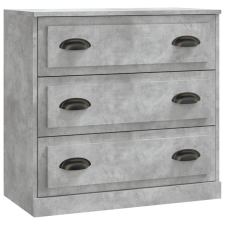 vidaXL betonszürke szerelt fa tálalószekrény 70x35,5x67,5 cm (816228) bútor