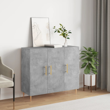 vidaXL betonszürke szerelt fa tálalószekrény 90 x 34 x 80 cm bútor