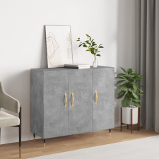 vidaXL betonszürke szerelt fa tálalószekrény 90 x 34 x 80 cm bútor