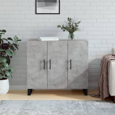 vidaXL betonszürke szerelt fa tálalószekrény 90 x 34 x 80 cm bútor