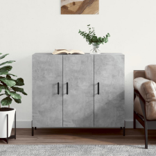 vidaXL betonszürke szerelt fa tálalószekrény 90 x 34 x 80 cm bútor