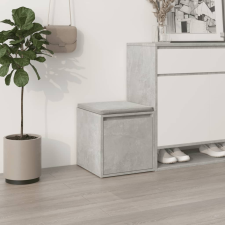 vidaXL betonszürke szerelt fa tárolódoboz 40,5 x 40 x 40 cm bútor