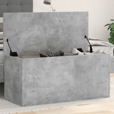 vidaXL betonszürke szerelt fa tárolóláda 100x42x46 cm bútor