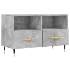 vidaXL betonszürke szerelt fa TV-szekrény 80 x 36 x 50 cm (828952) bútor