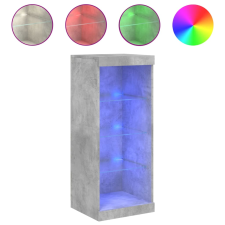vidaXL betonszürke tálalószekrény LED-világítással 41 x 37 x 100 cm (836731) bútor