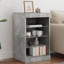 vidaXL betonszürke tálalószekrény LED-világítással 41 x 37 x 67 cm bútor