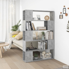 vidaXL Betonszürke térelválasztó könyvszekrény 100x24x155 cm bútor