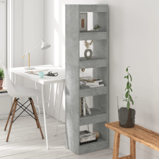 vidaXL betonszürke térelválasztó könyvszekrény 40 x 30 x 166 cm bútor