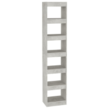 vidaXL betonszürke térelválasztó könyvszekrény 40 x 30 x 198 cm (811641) bútor