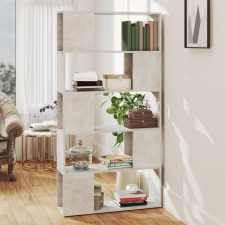 vidaXL betonszürke térelválasztó könyvszekrény 80 x 24 x 155 cm bútor