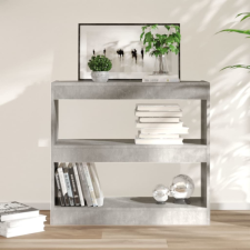 vidaXL betonszürke térelválasztó könyvszekrény 80 x 30 x 72 cm bútor