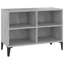 vidaXL betonszürke TV-szekrény fémlábakkal 69,5 x 30 x 50 cm (805936) bútor