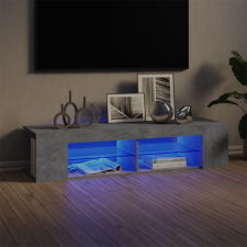 vidaXL betonszürke TV-szekrény LED-lámpákkal 135 x 39 x 30 cm bútor