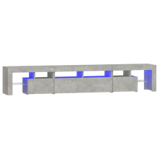 vidaXL betonszürke TV-szekrény LED lámpákkal 230x36,5x40 cm (3152789) bútor