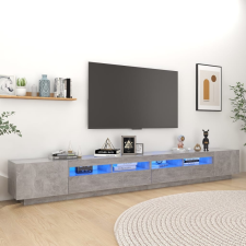 vidaXL betonszürke TV-szekrény LED-lámpákkal 300 x 35 x 40 cm bútor